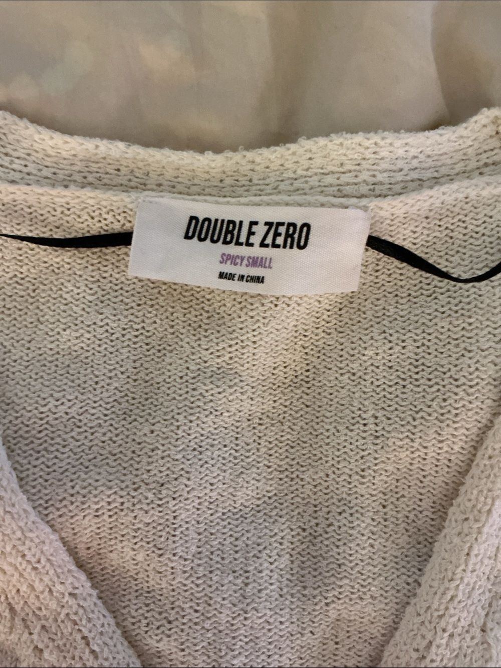 Cream Cropped V-Neck Button Cardigan - Picture 4 of 5
